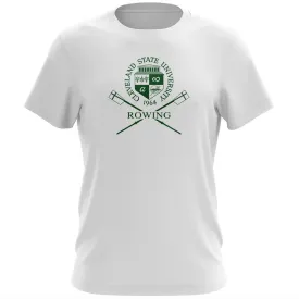 100% Cotton Cleveland State University Rowing Men's Team Spirit T-Shirt