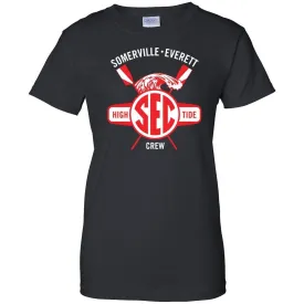 100% Cotton Somerville-Everett High Tide Crew Women's Team Spirit T-Shirt