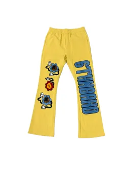 6TH NBRHD "SIMPLY LIVING" STACKED PANTS (6TH-P2103)-YELLOW