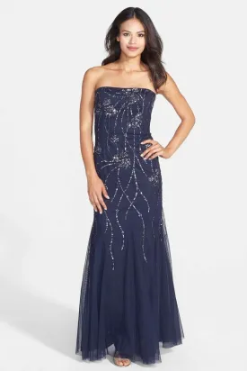 Adrianna Papell - Embellished Strapless Gown 91897540