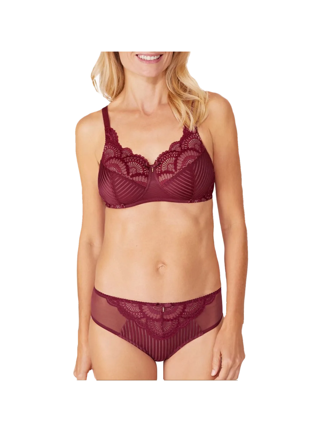 Amoena Karolina Non-wired Padded Bra Red/Nude