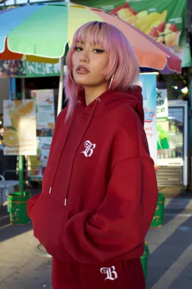 B Love Hoodie - Burgundy