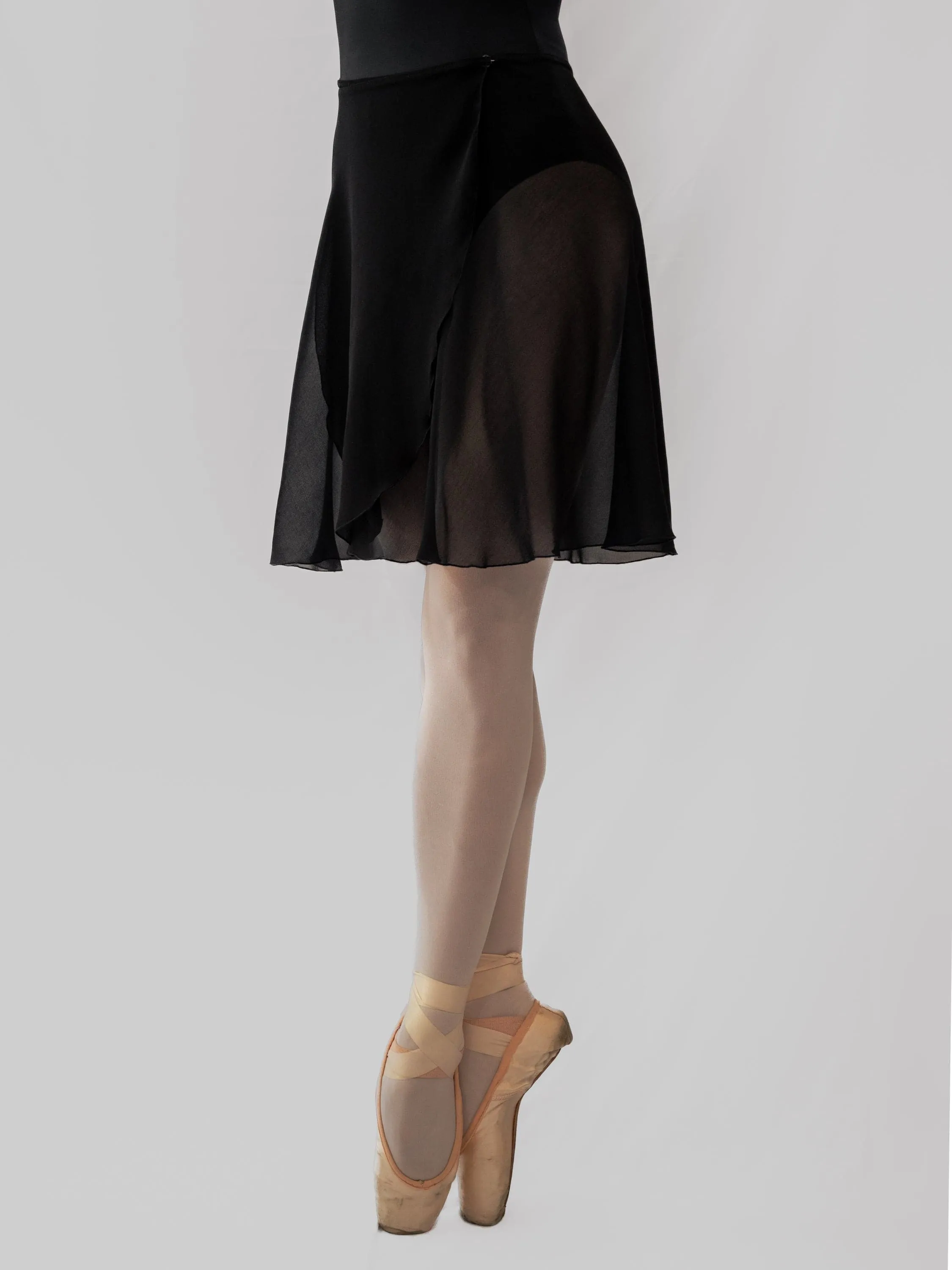 Black Wrap Long Dance Skirt MP339