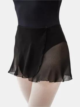 Black Wrap Short Dance Skirt MP301