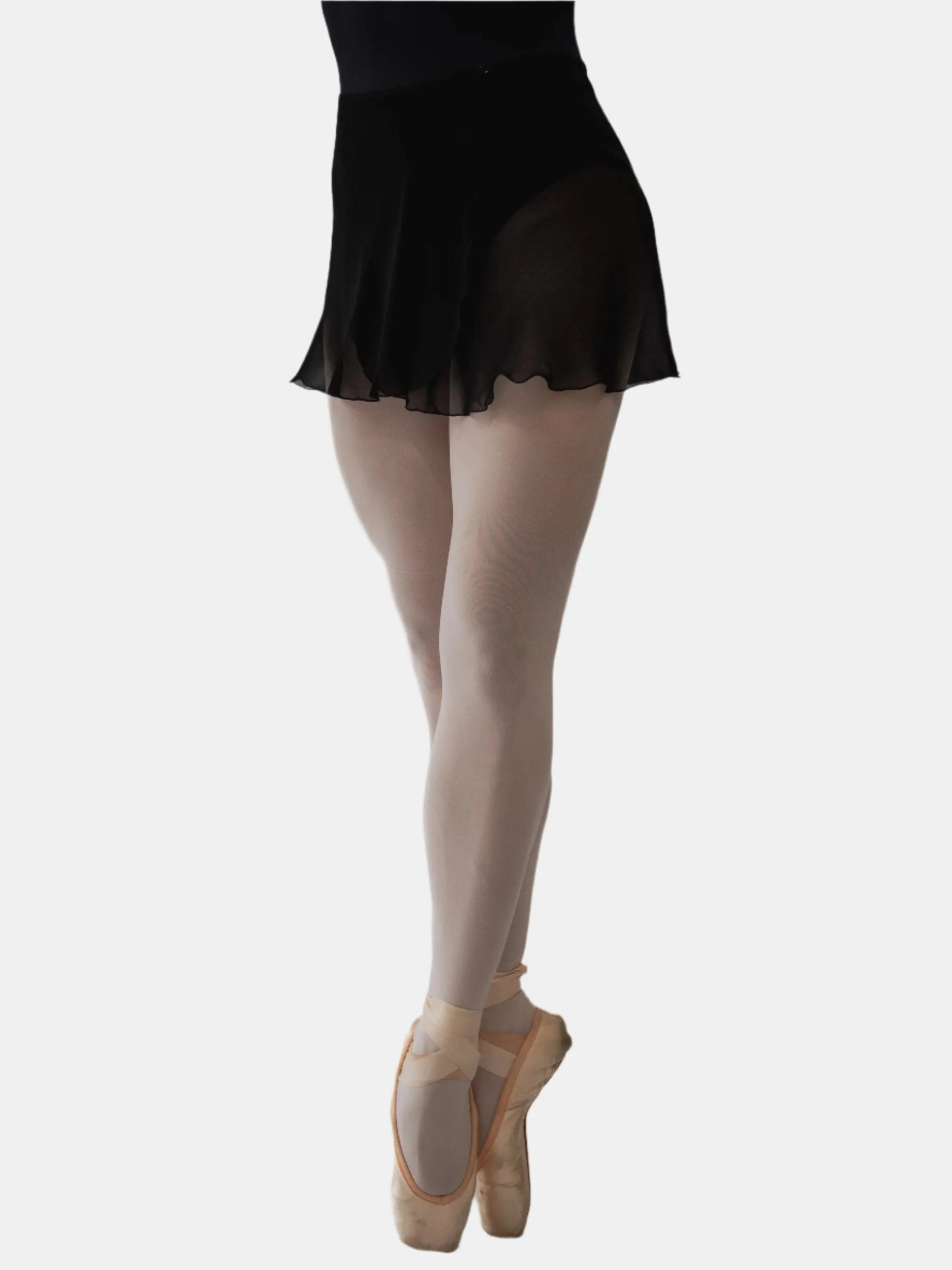 Black Wrap Short Dance Skirt MP301