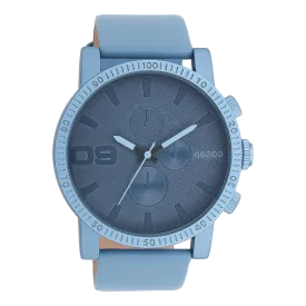 Blue OOZOO watch with blue leather strap - C11216