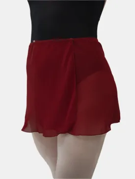 Bordeaux Wrap Short Dance Skirt MP301