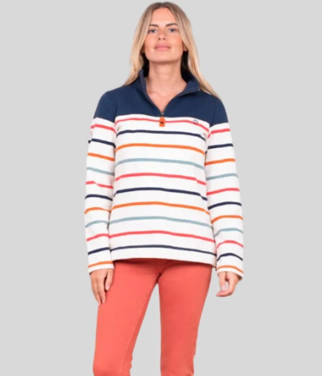 Brakeburn Amber Striped Sweatshirt