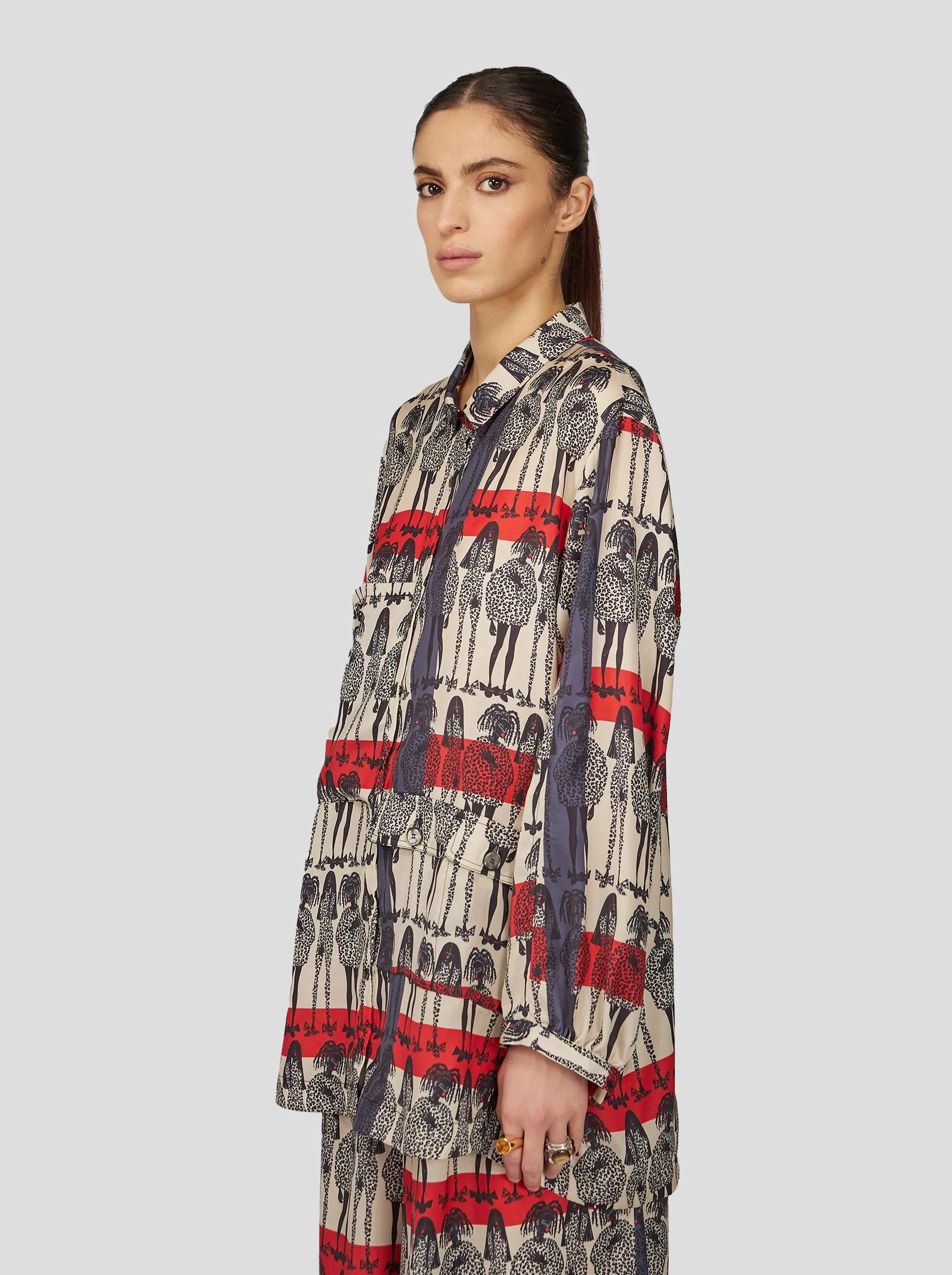 Buffalo Long Shirt in Rift Print