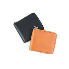 Calf Leather Zip Wallet