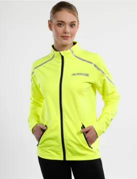 Damen Thermo Fahrradjacke - Laufjacke Air Tech Neon