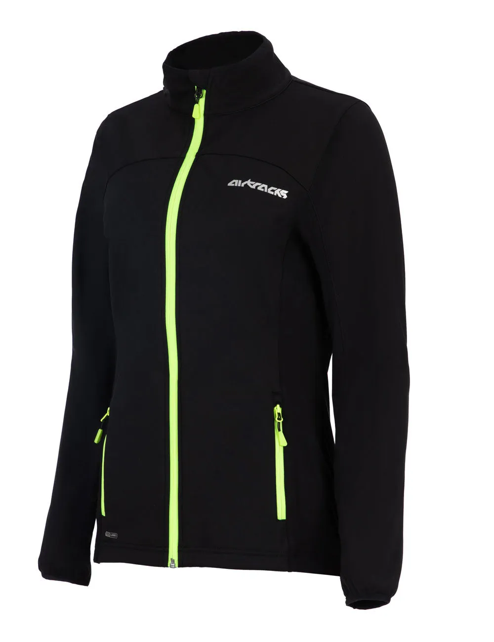 Damen Thermo Softshell Fahrradjacke Pro Line II Schwarz-Neon Setprodukt