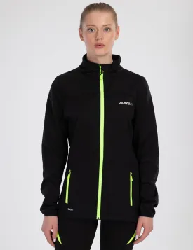 Damen Thermo Softshell Fahrradjacke Pro Line II Schwarz-Neon Setprodukt