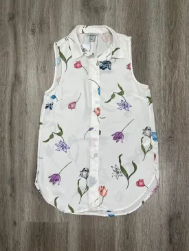 Floral Print Blouse Sleeveless H&m, Size S