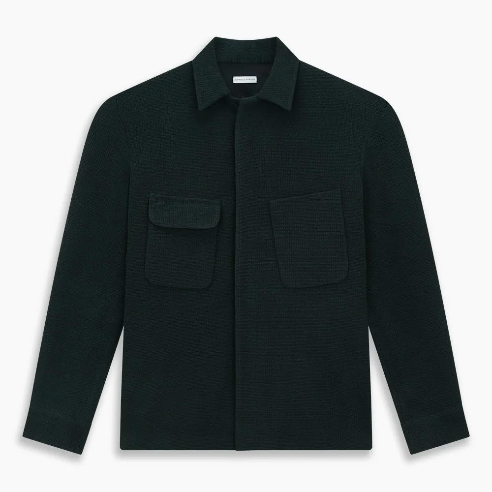 Forest Green Greenwich Knitted Overshirt