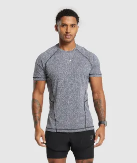 Gymshark Apex T-Shirt - Black/Light Grey