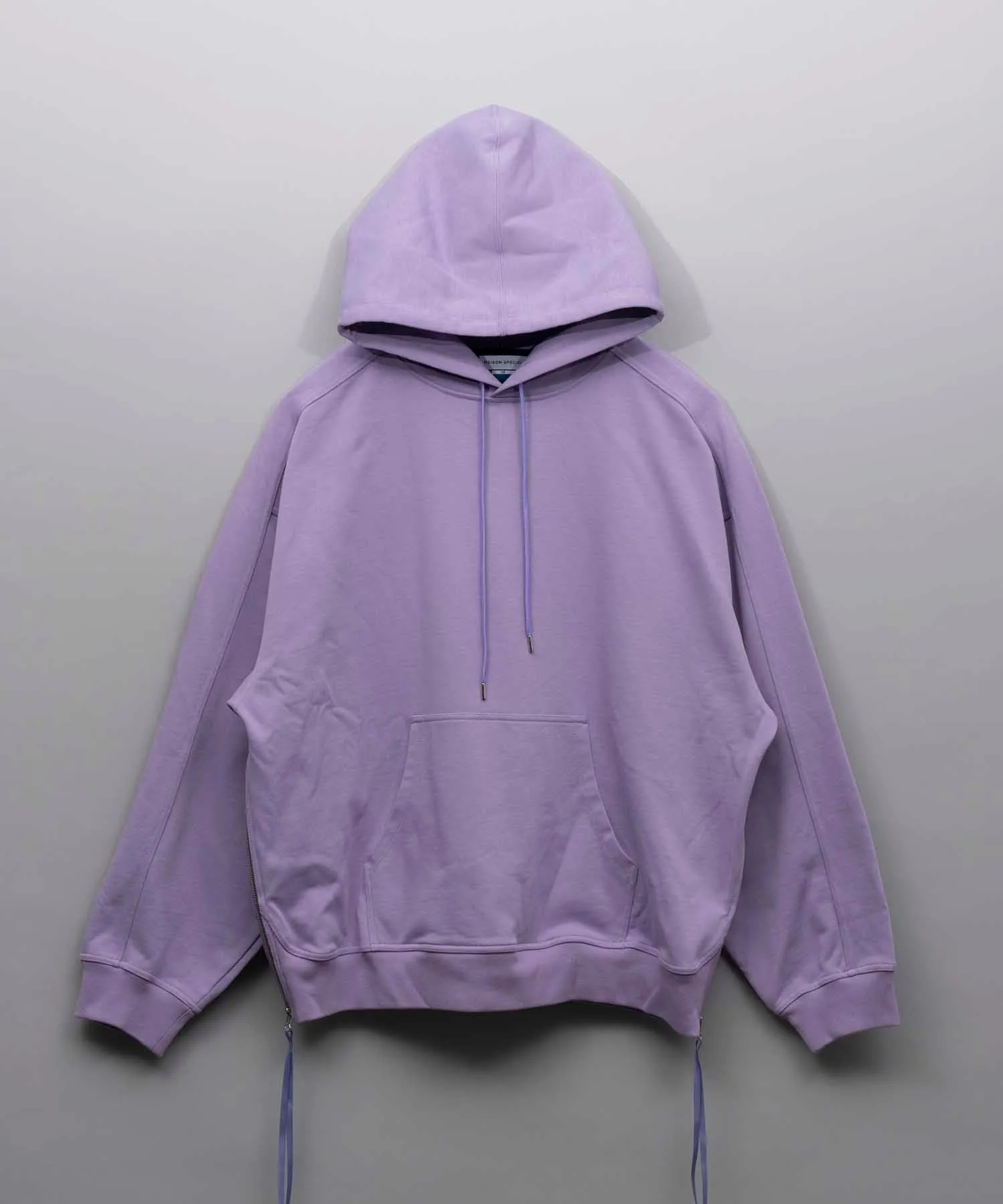 Heavy-Weight Sweat Prime-Over Side Zip Pullover Hoodie