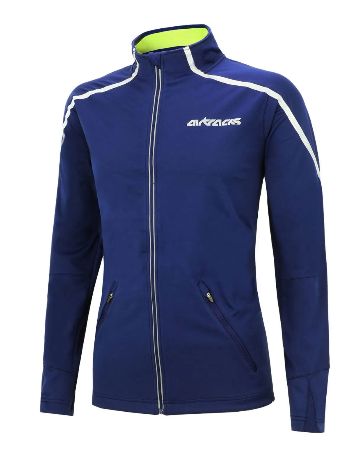 Herren Thermo Fahrradjacke - Laufjacke Air Tech Blau