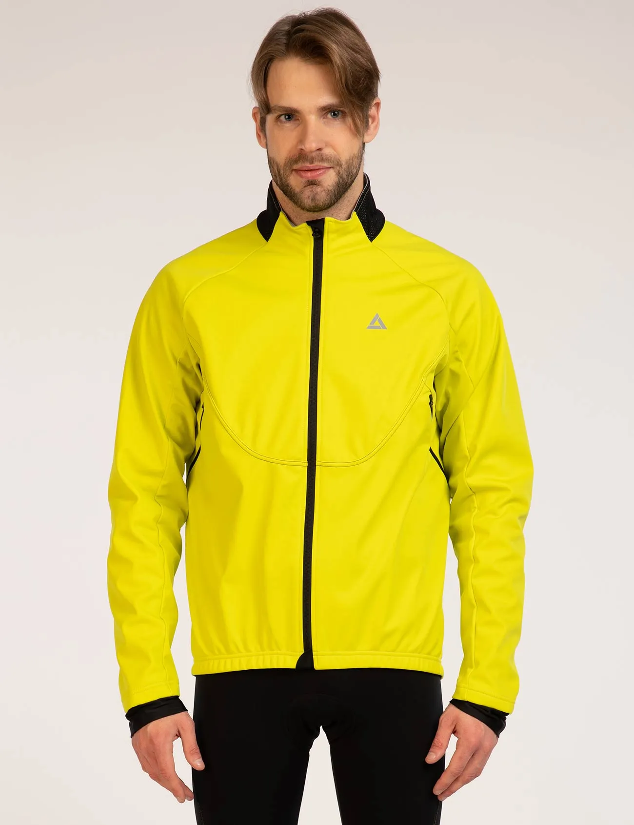 Herren Thermo Fahrradjacke Pro Team II Neon