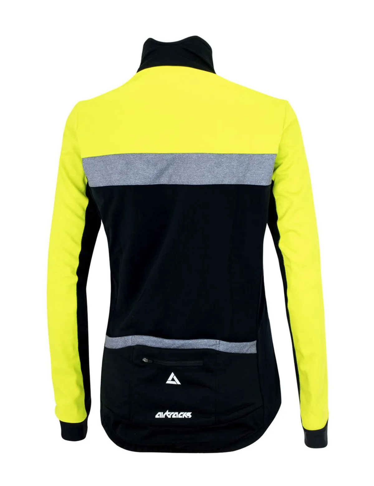 Herren Thermo Fahrradjacke Pro Team Schwarz Neon