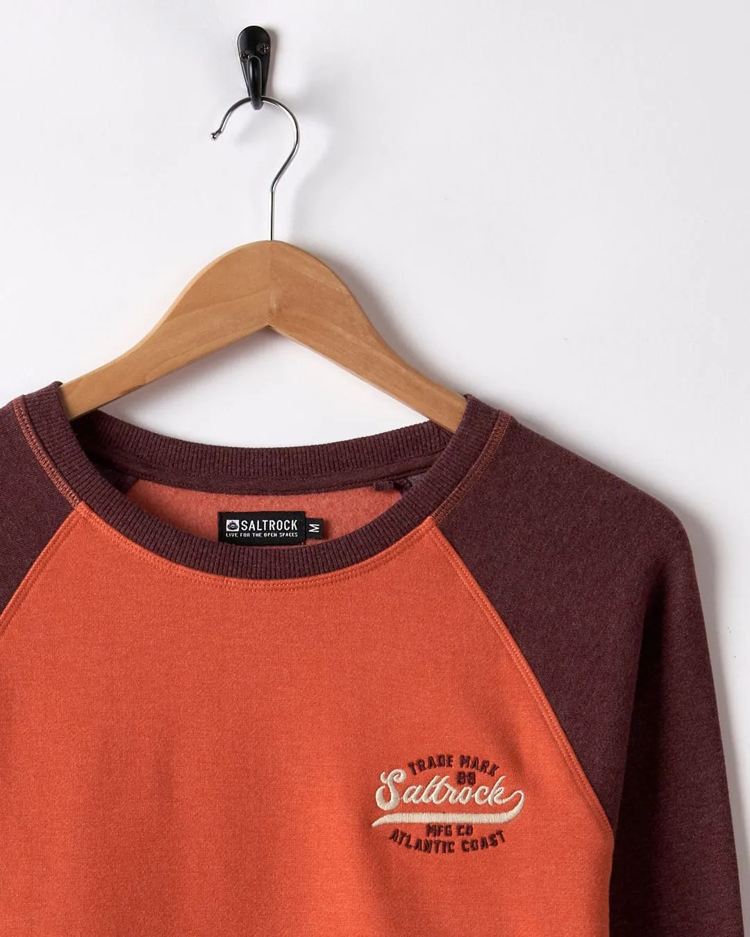 Home Run Raglan - Mens Sweat - Orange