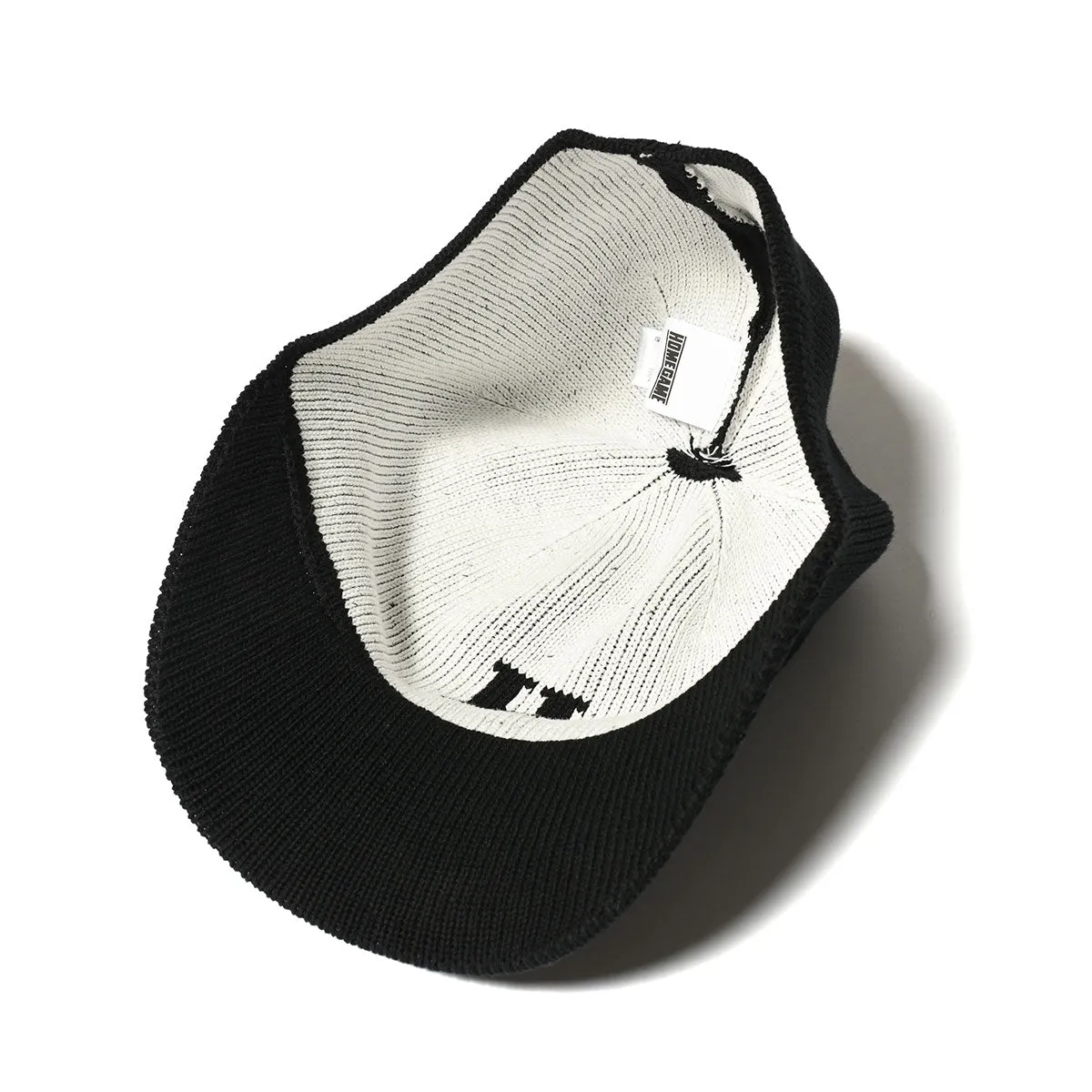 HOMEGAME - H LOGO COTTON KNIT BASEBALL CAP BLACK【HG241414】