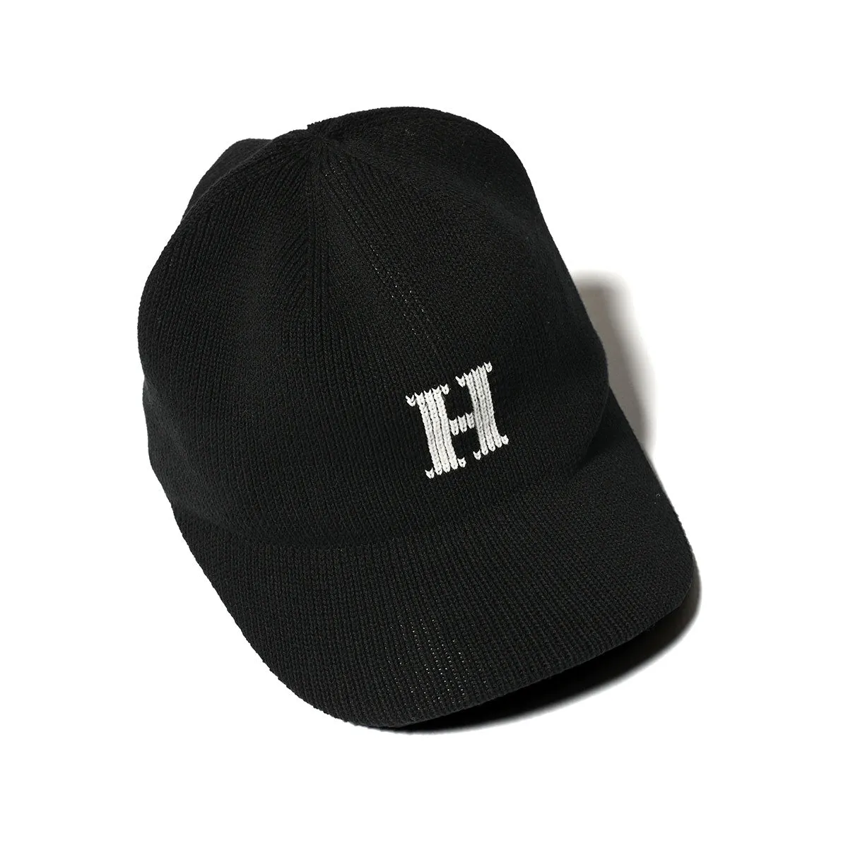 HOMEGAME - H LOGO COTTON KNIT BASEBALL CAP BLACK【HG241414】