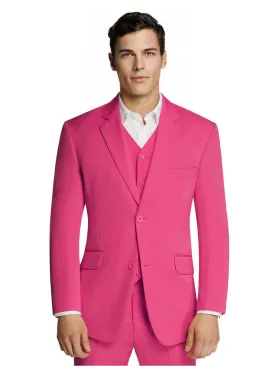 Hot Pink Microfiber Suit Jacket