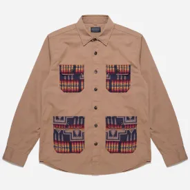 HUNTING EXPLORER SHIRT (THE HARDING CAPSULE)  - KHAKI/HARDING