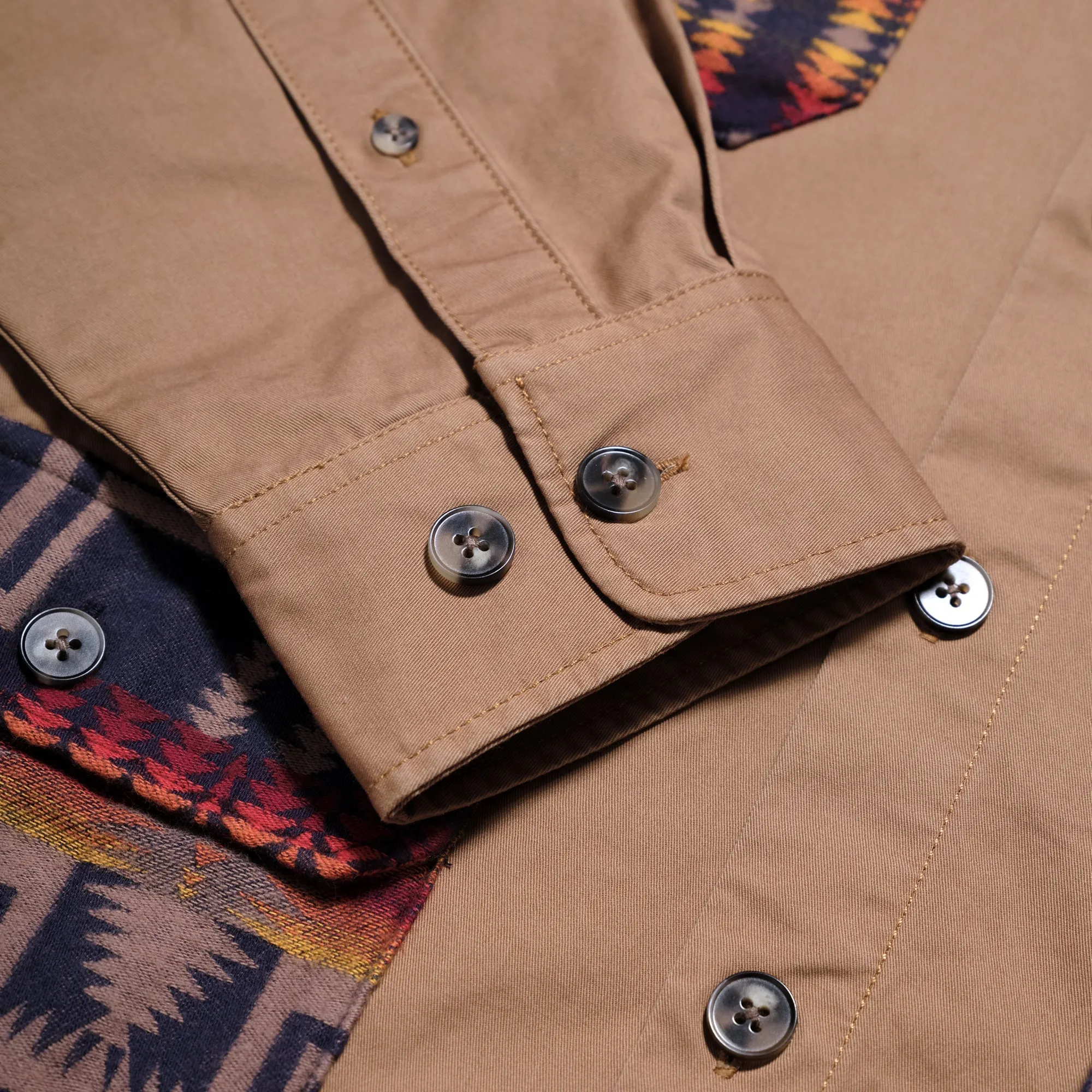 HUNTING EXPLORER SHIRT (THE HARDING CAPSULE)  - KHAKI/HARDING