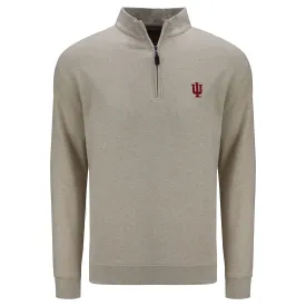 Indiana Hoosiers Lycra Fleece 1/4 Zip Oatmeal Jacket