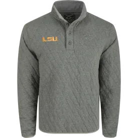 LSU Delta Quilted 1/4 Snap Sweatshirt