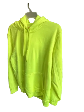 Men's High Visible Green Pull-over Hoodie