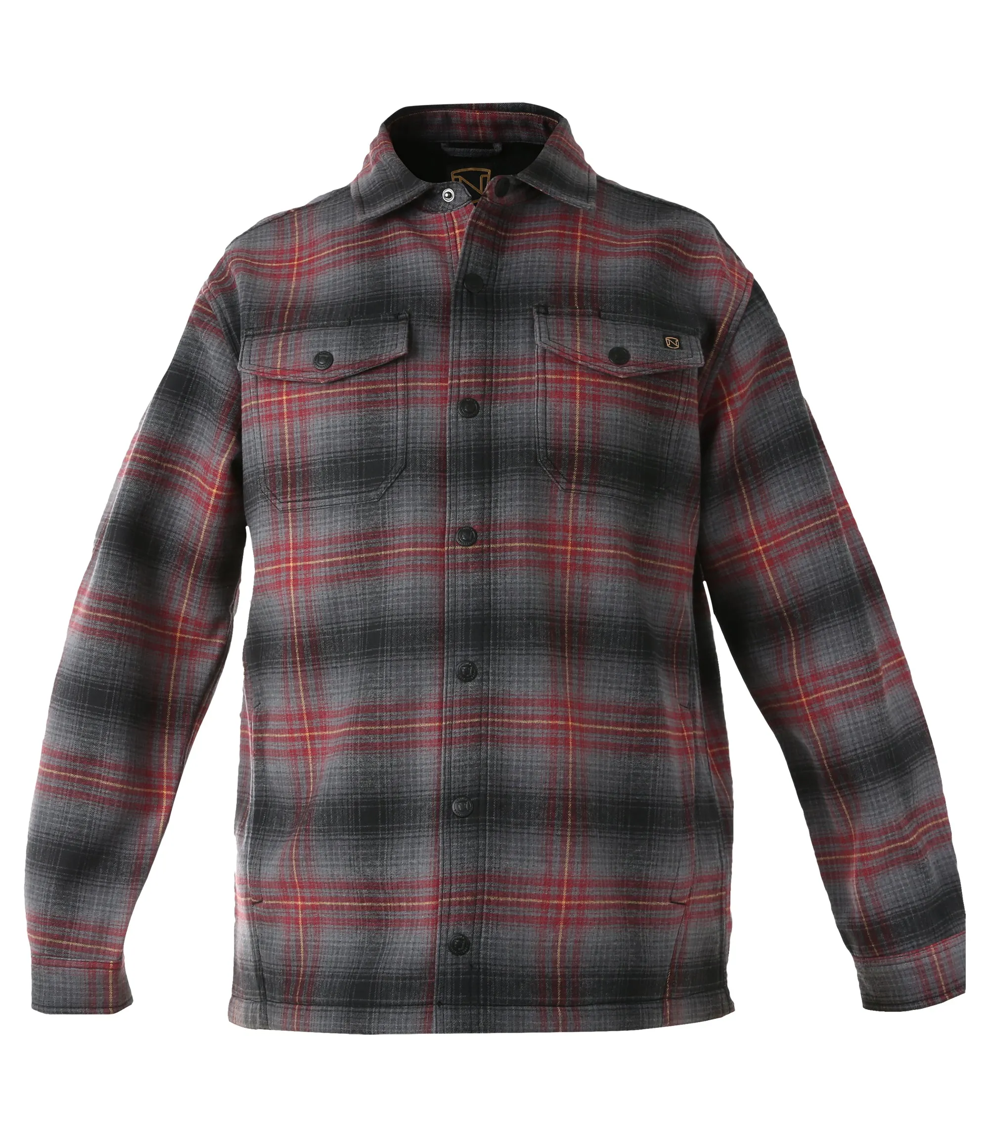 Men's Snap Front Shirt Jacket