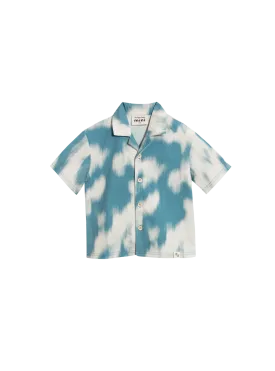 Mini Resort Shirt (Seersucker Sky)