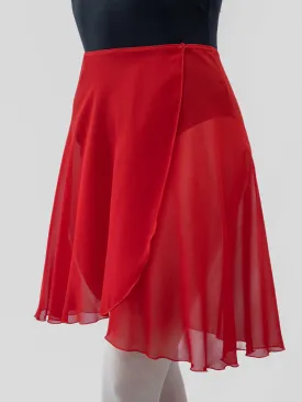 Red Wrap Long Dance Skirt MP339