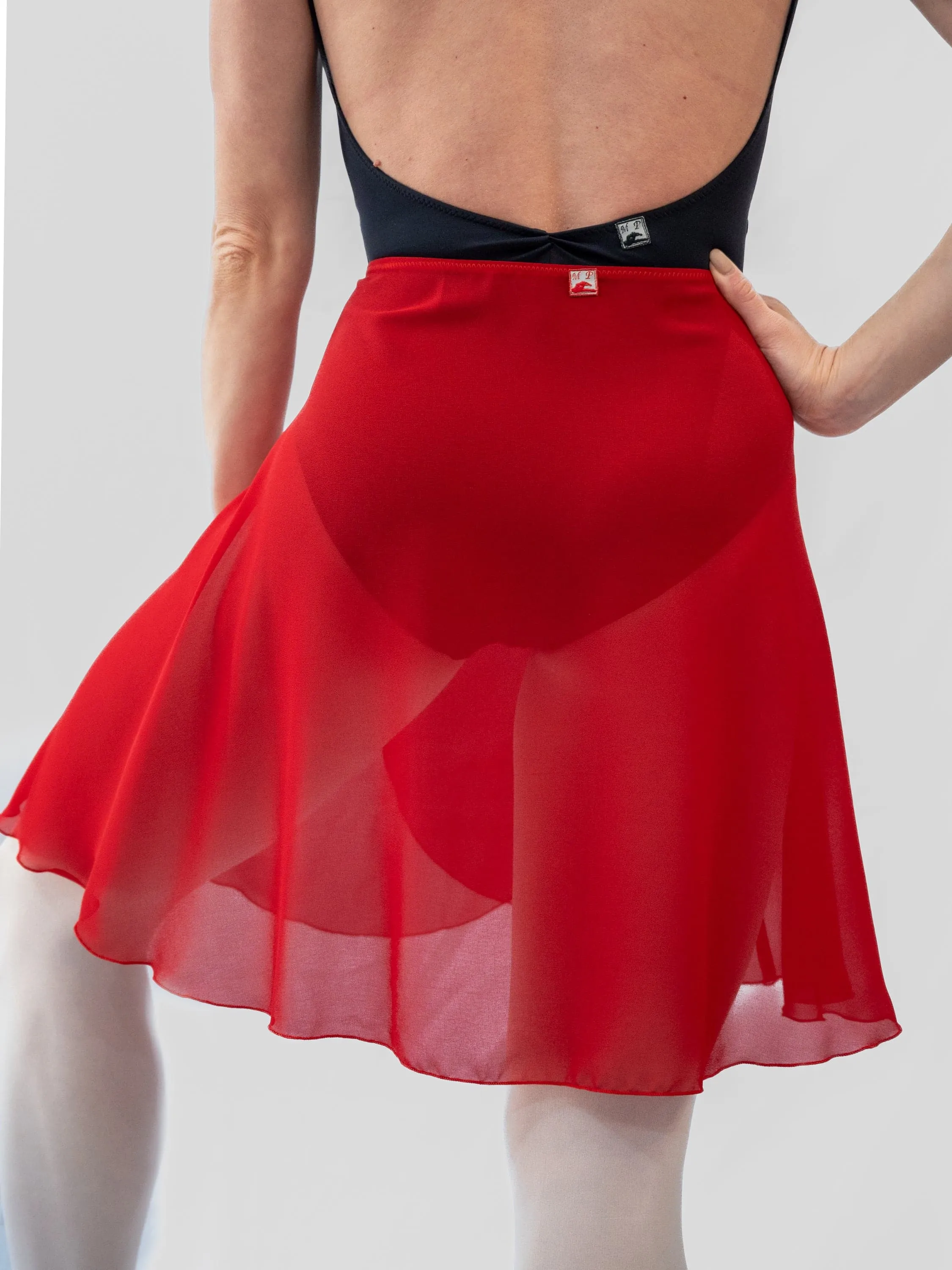 Red Wrap Long Dance Skirt MP339