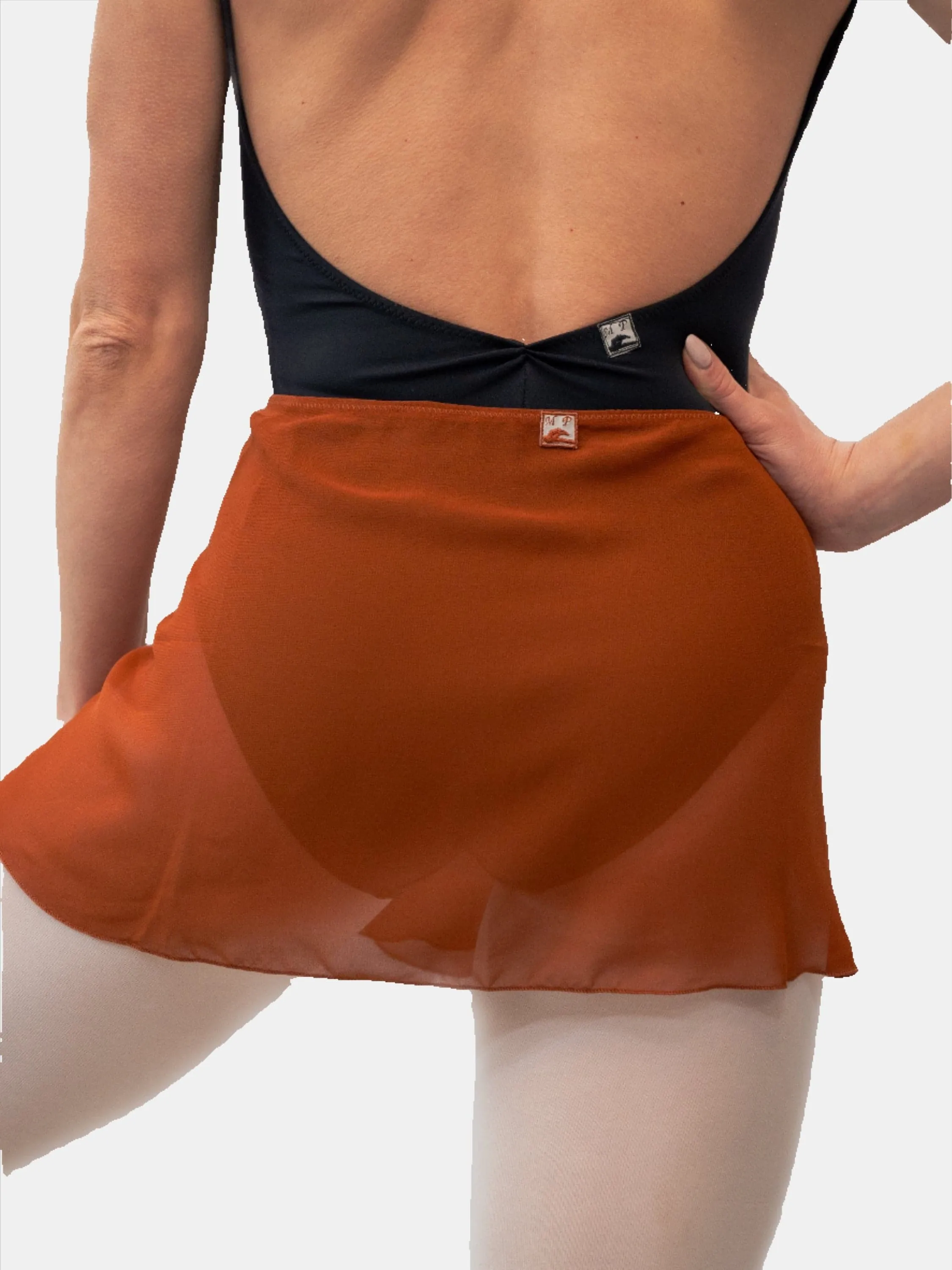 Rust Wrap Short Dance Skirt MP301