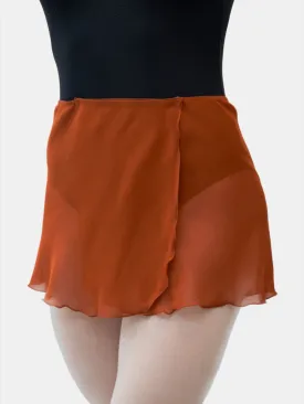 Rust Wrap Short Dance Skirt MP301