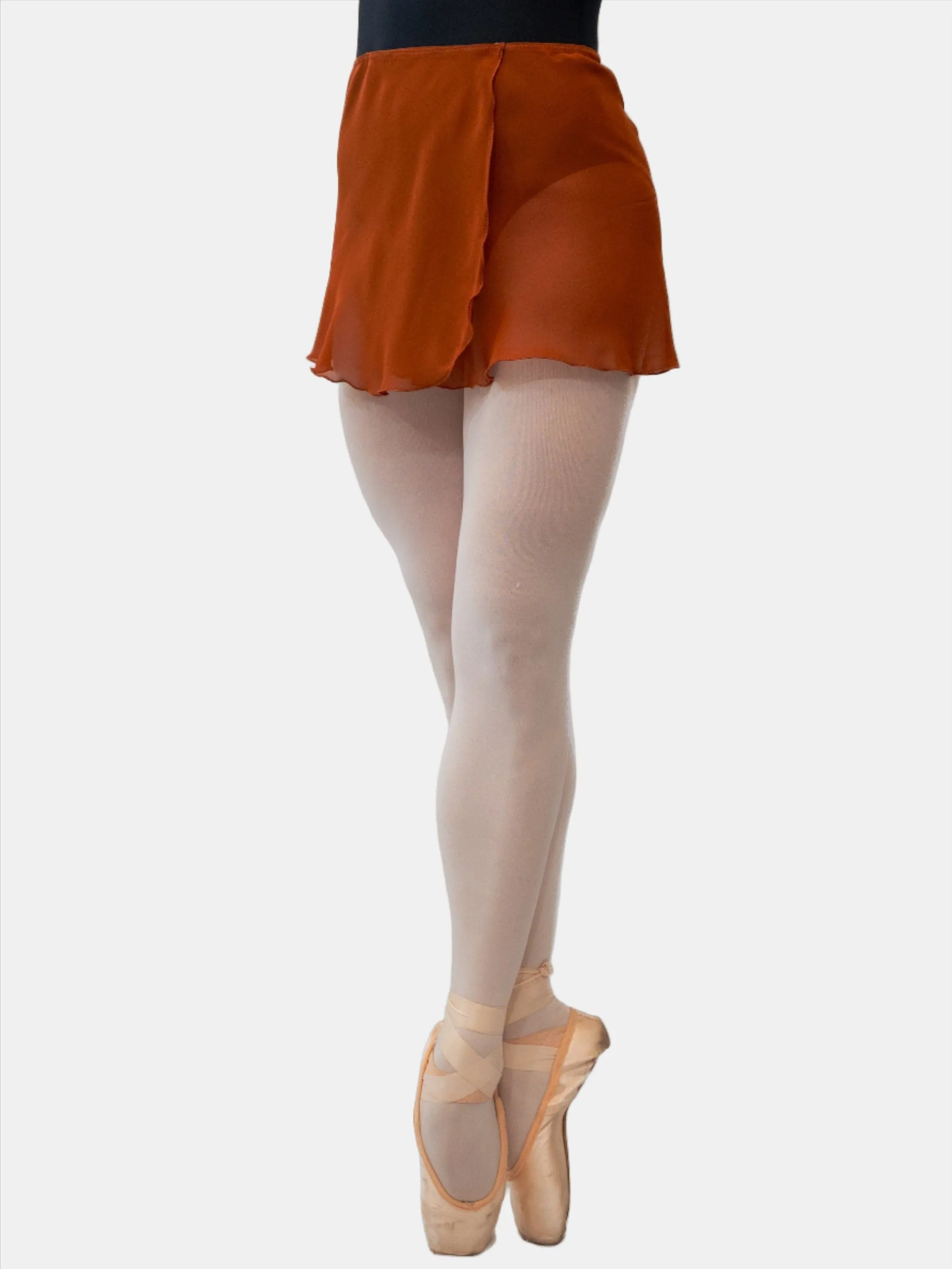 Rust Wrap Short Dance Skirt MP301