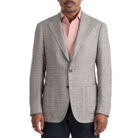 Silk/Wool Check Model 3 Sport Coat