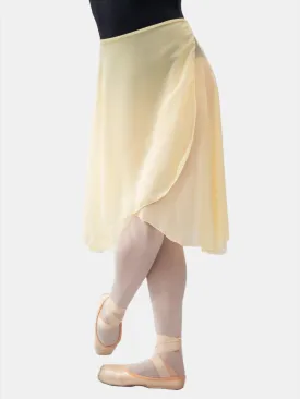 Straw Yellow Wrap Long Dance Skirt MP310