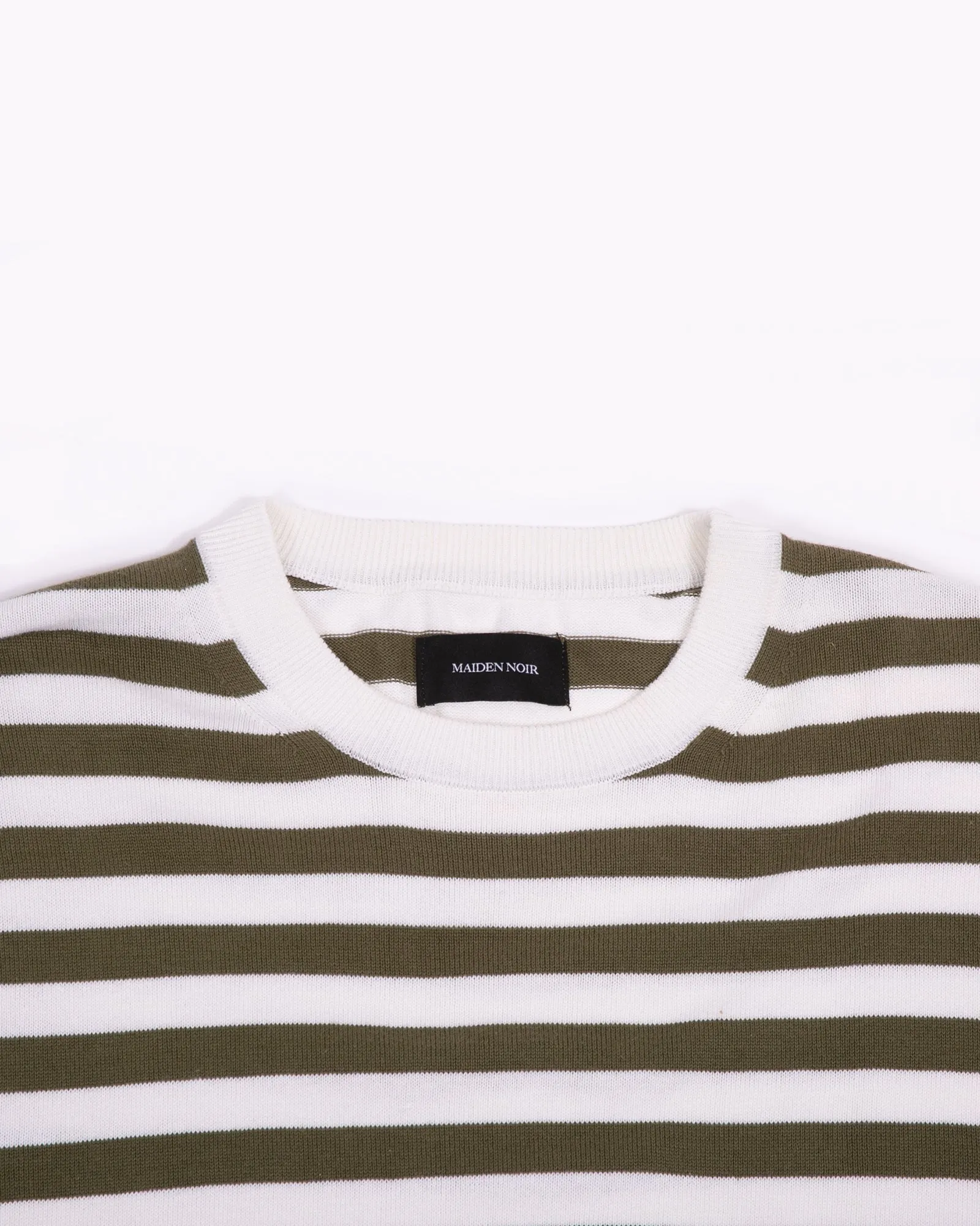 Stripe SS Knit - Olive