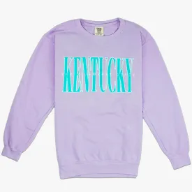 The Bluegrass State 90's Pastel Crewneck Sweatshirt (Orchid)